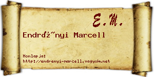 Endrényi Marcell névjegykártya