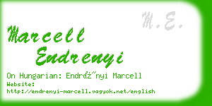 marcell endrenyi business card